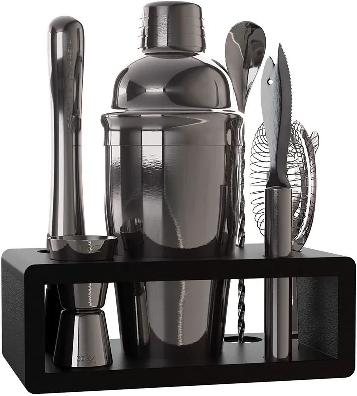Elite Gunmetal 6-piece Mixology Kit