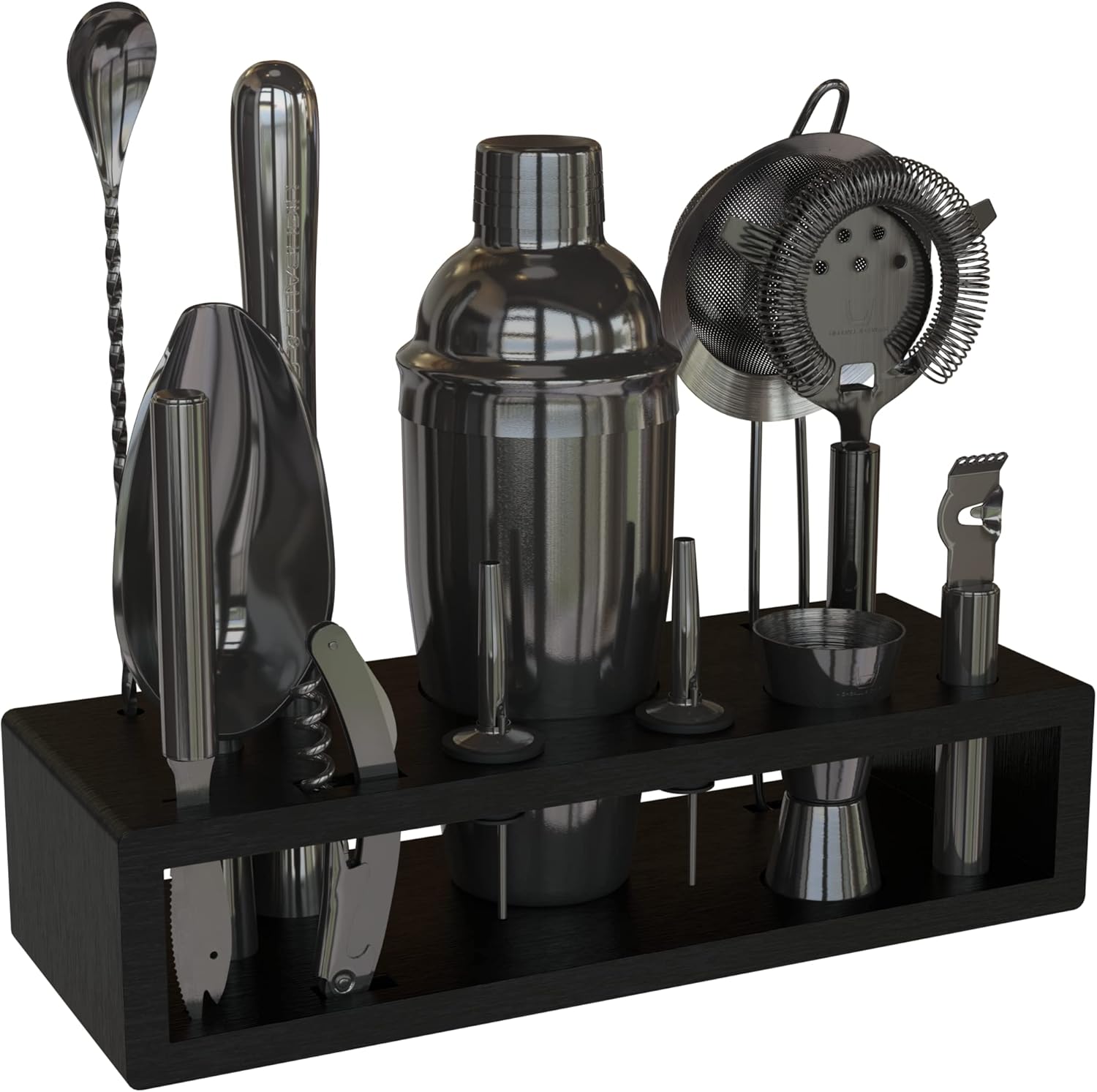 Gunmetal Cobbler Cocktail Shaker Set